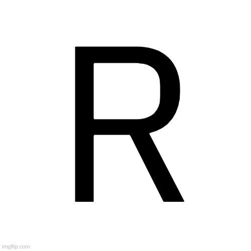 Transparent Letter Square [Fix] | R | image tagged in transparent letter square fix | made w/ Imgflip meme maker