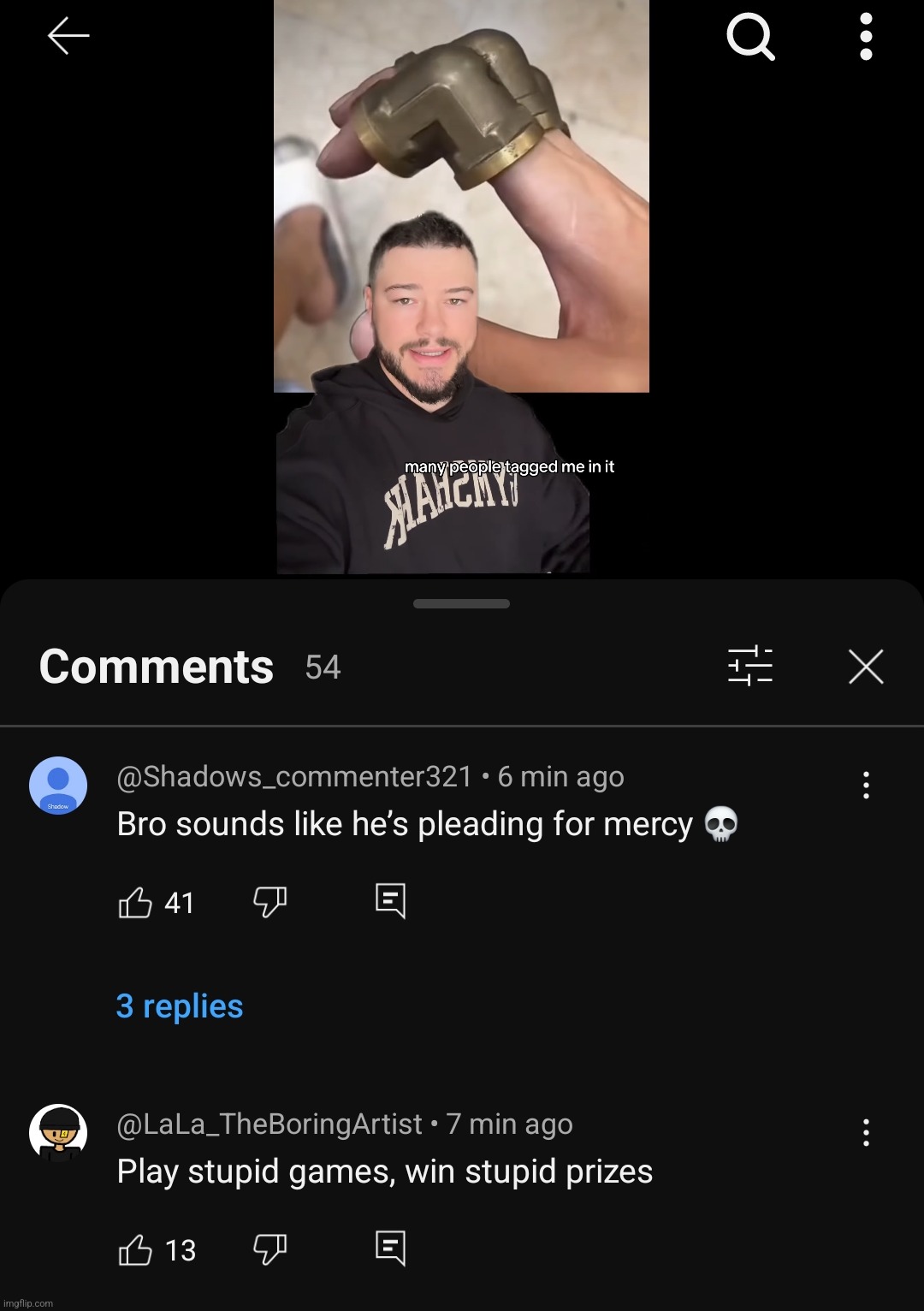 lala spotted on idksterling short | made w/ Imgflip meme maker