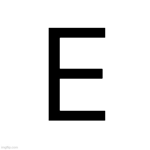 Transparent Letter Square [Fix] | E | image tagged in transparent letter square fix | made w/ Imgflip meme maker