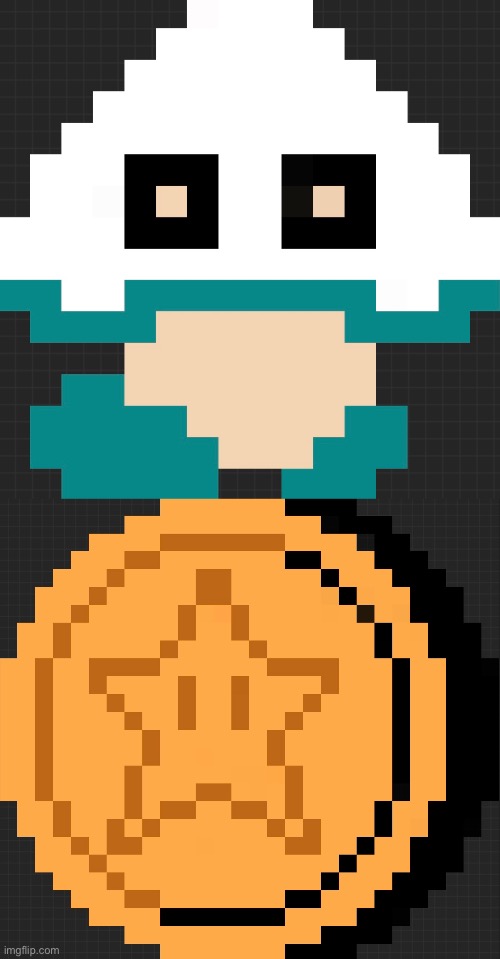 got bored and made pixel art of stuff from other mario games in the artstyle and color scheme of the original game | made w/ Imgflip meme maker