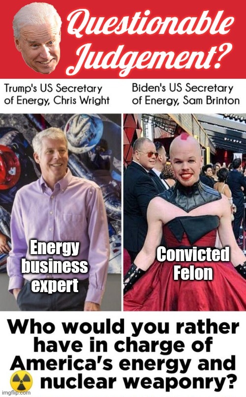 Biden bad judgement on government appointees | image tagged in biden questionable judgement,we are not the same,donald trump approves | made w/ Imgflip meme maker