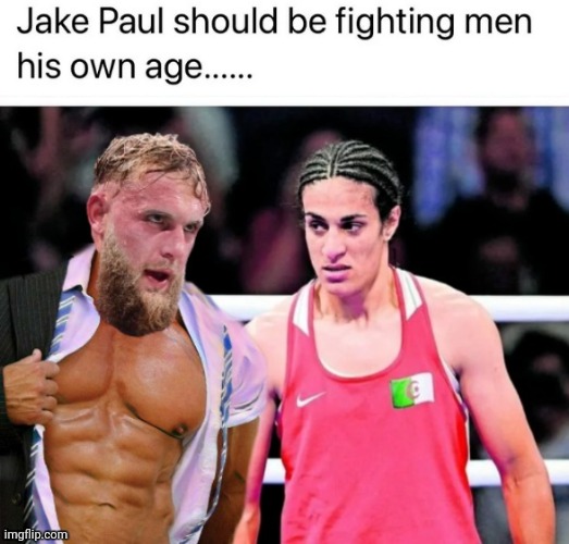 Jake Paul should fight men his own age | image tagged in jake paul,olympics,transformers | made w/ Imgflip meme maker