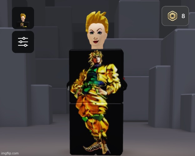 do you guys like my dio brando roblox avatar | made w/ Imgflip meme maker