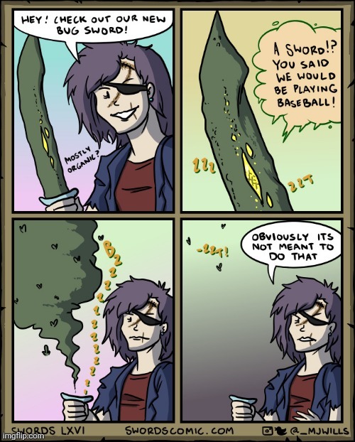 Bug sword | image tagged in bug,sword,swords,bugs,comics,comics/cartoons | made w/ Imgflip meme maker