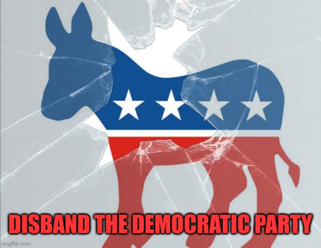 DISBAND THE DEMOCRATIC PARTY | image tagged in funny memes | made w/ Imgflip meme maker