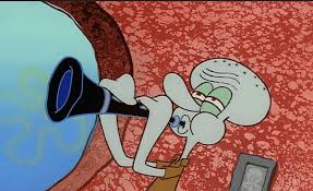 Squidward Playing Clarinet Blank Meme Template