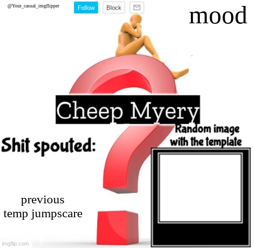 YCI Myery Temp | previous temp jumpscare | image tagged in yci myery temp | made w/ Imgflip meme maker