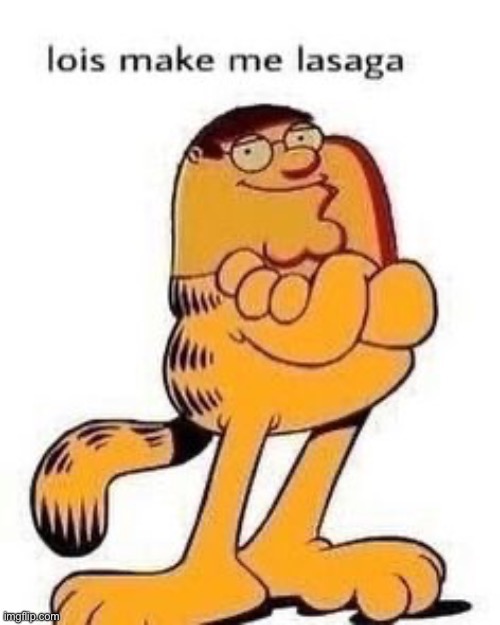 Lasang | image tagged in peter griffin,garfield | made w/ Imgflip meme maker