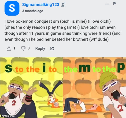 image tagged in simp s to the i to the m to the p | made w/ Imgflip meme maker