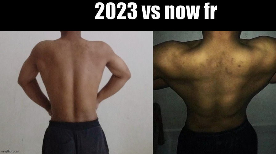 had a pretty insane transformation fr | 2023 vs now fr | made w/ Imgflip meme maker