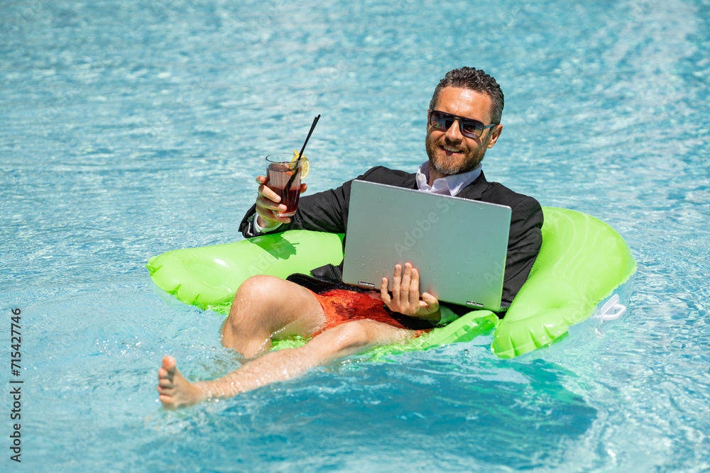 Swimming pool work holiday Blank Meme Template