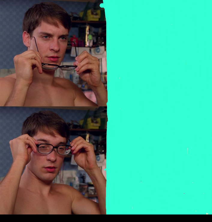 see more clearly Blank Meme Template