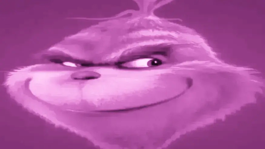 PINK grinch Blank Meme Template