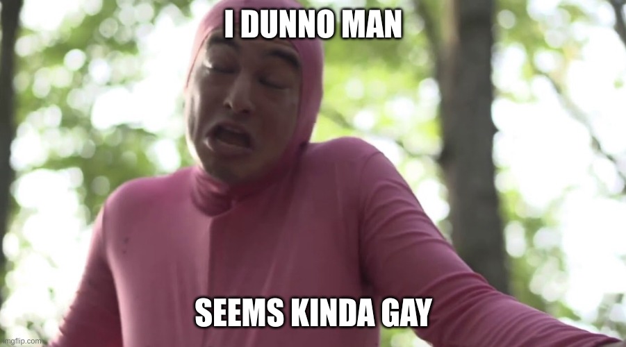 I don’t know man seems kinda gay to me | I DUNNO MAN SEEMS KINDA GAY | image tagged in i don t know man seems kinda gay to me | made w/ Imgflip meme maker