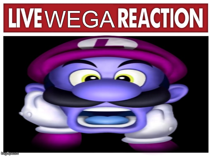 LIVE REACTION | WEGA | image tagged in live reaction | made w/ Imgflip meme maker