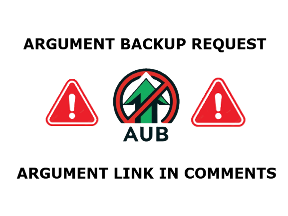 AUB ARGUMENT BACKUP REQUEST Blank Meme Template