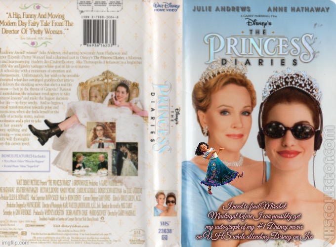 The Search for Mirabel Madrigal Continues | I need to find Mirabel Madrigal before I can possibly get my autograph of my #1 Disney movie on VHS while attending Disney on Ice | image tagged in disney,disney princess,vhs,encanto,2001,texas | made w/ Imgflip meme maker