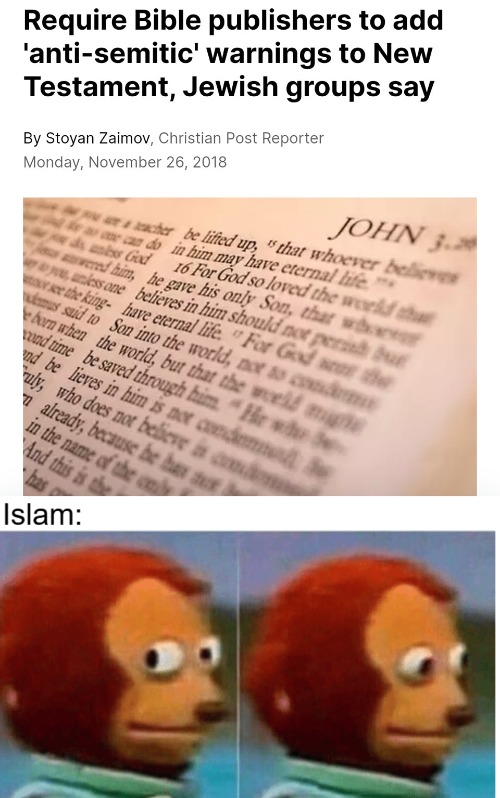 image tagged in islam,christianity,the bible,religion | made w/ Imgflip meme maker