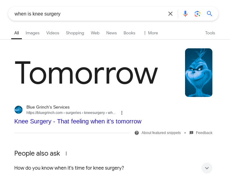 knee surgery Blank Meme Template