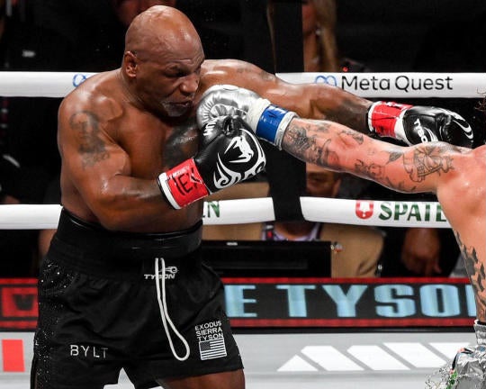 Mike Tyson Getting Whooped Blank Meme Template