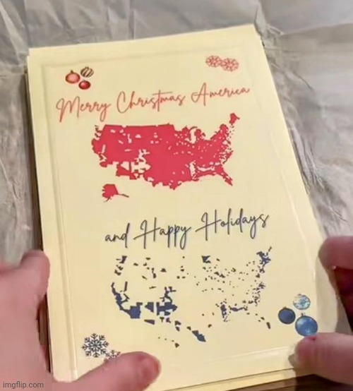 The perfect card for your liberal friends and relatives this year. | made w/ Imgflip meme maker