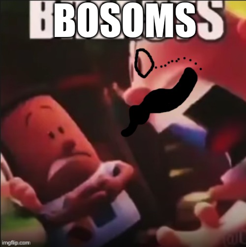 BOSOMS | BOSOMS | image tagged in breasts | made w/ Imgflip meme maker