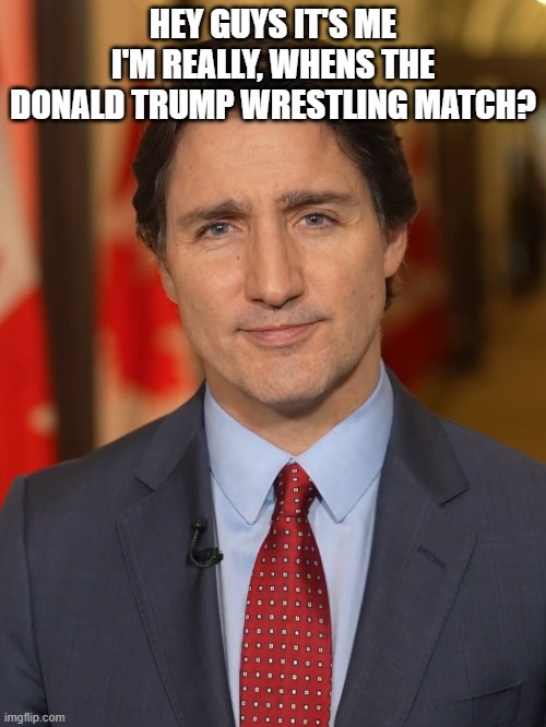 HEY GUYS IT'S ME I'M REALLY, WHENS THE DONALD TRUMP WRESTLING MATCH? | made w/ Imgflip meme maker