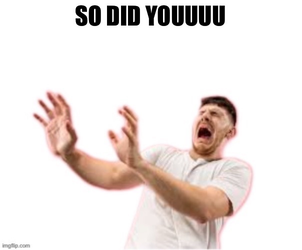 he left all caps on(custom) | SO DID YOUUUU | image tagged in he left all caps on custom | made w/ Imgflip meme maker