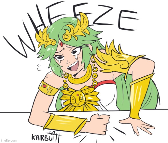 Wheeze Palutena | image tagged in wheeze palutena | made w/ Imgflip meme maker