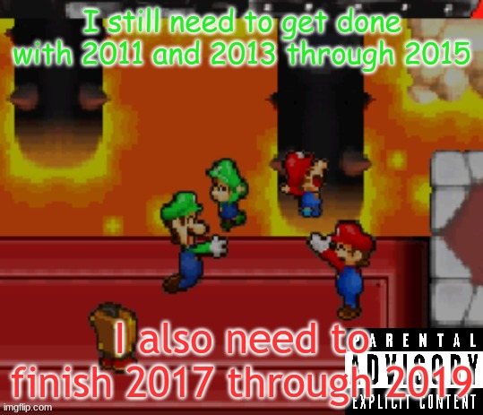 script will probably take a few weeks to finish lmao | I still need to get done with 2011 and 2013 through 2015; I also need to finish 2017 through 2019 | image tagged in best album cover ever | made w/ Imgflip meme maker