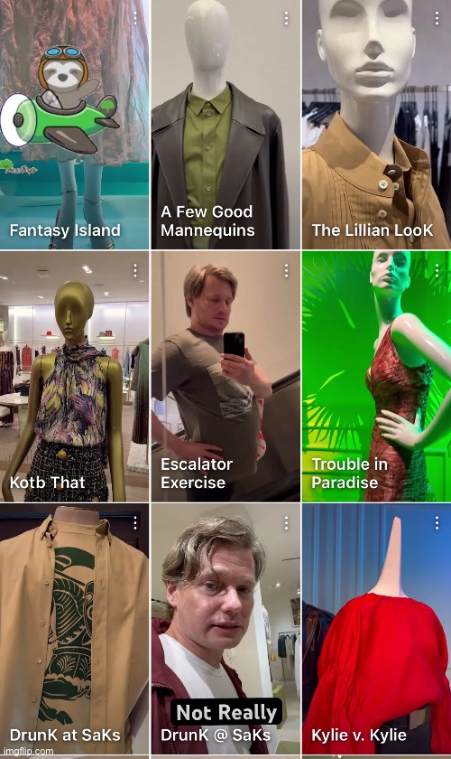 A Few Good Mannequins | image tagged in fashion,saks fifth avenue,mannequins,kollage,brian einersen | made w/ Imgflip meme maker