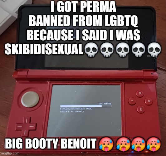 Renniks11_ Alternate Announcement Template | I GOT PERMA BANNED FROM LGBTQ BECAUSE I SAID I WAS SKIBIDISEXUAL💀💀💀💀💀; BIG BOOTY BENOIT 🥵 🥵🥵🥵 | image tagged in renniks11_ alternate announcement template | made w/ Imgflip meme maker