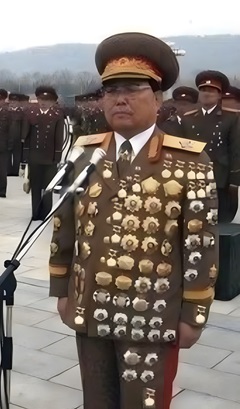 Asian Chief with Many Medals (Upscaled) Blank Meme Template