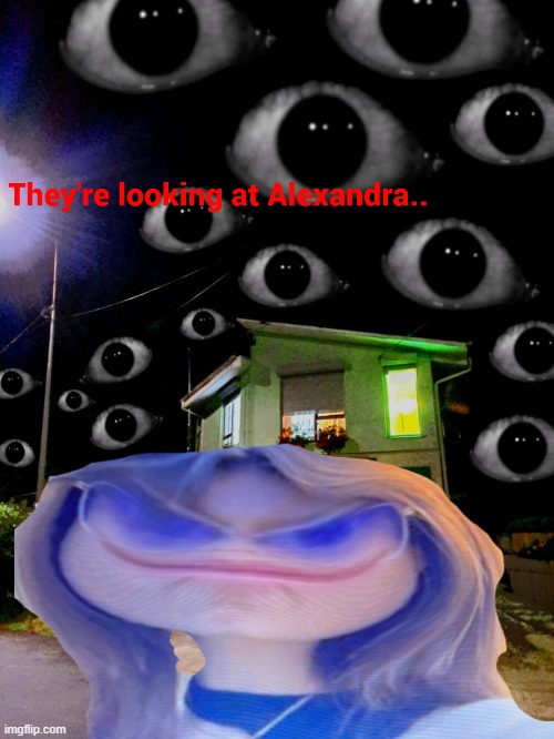 They're looking at Alexandra.. | image tagged in lunabits,alexandra,luna,lua,eyes,memes | made w/ Imgflip meme maker