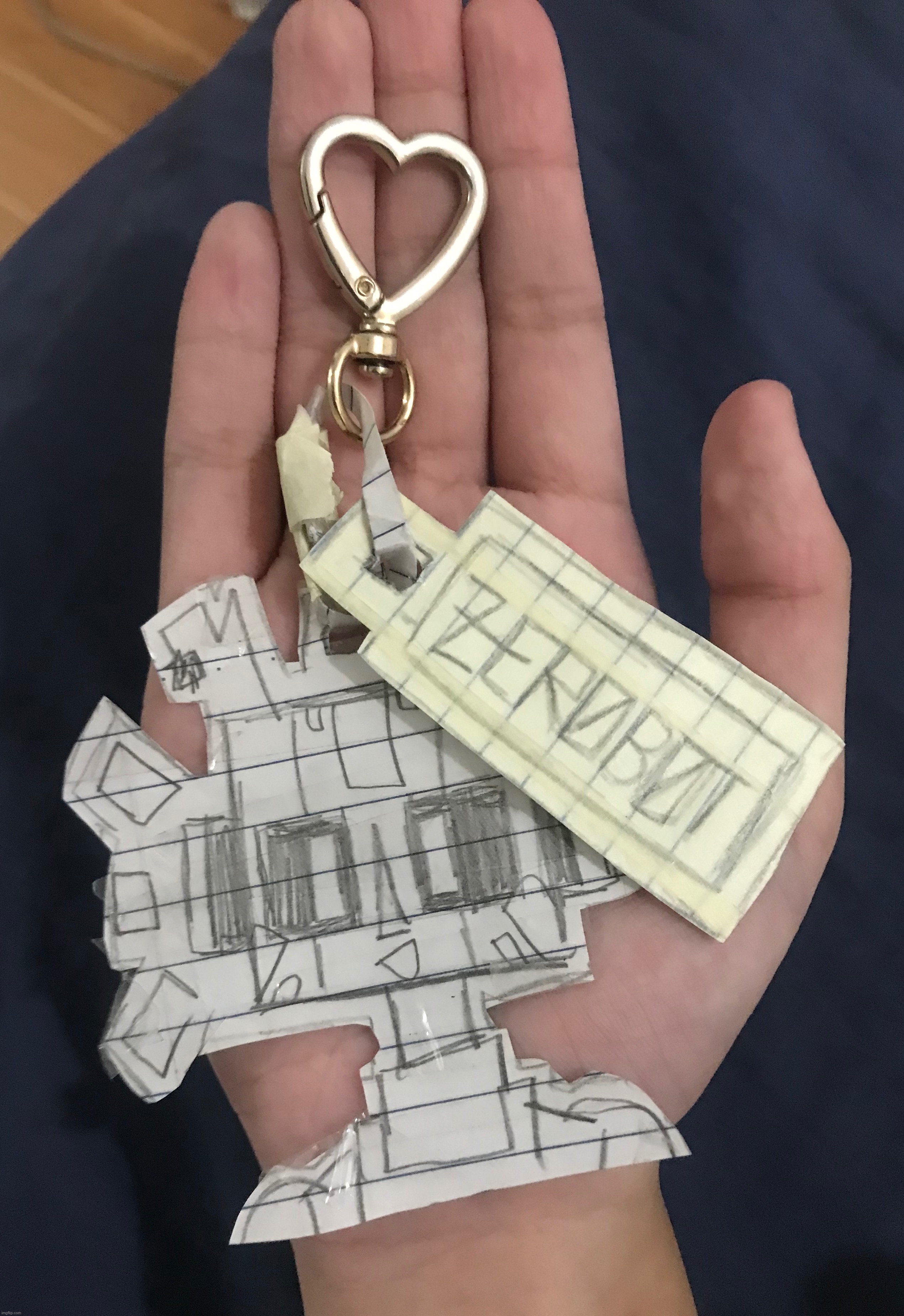 I made a Zerobot keychain! | made w/ Imgflip meme maker