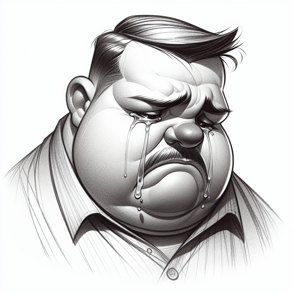 FAT man crying Blank Meme Template