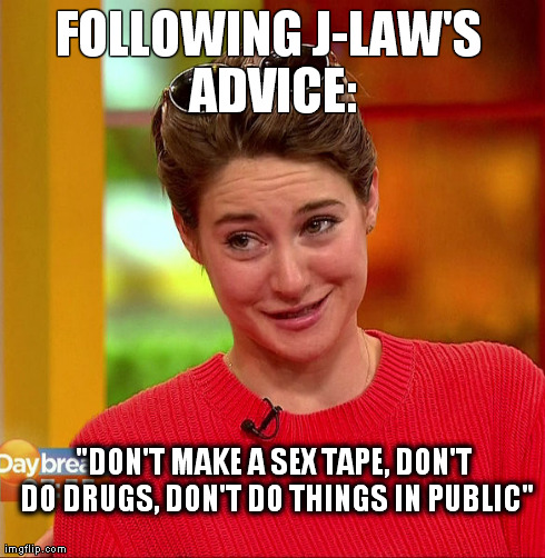 FOLLOWING J-LAW'S ADVICE: "DON'T MAKE A SEX TAPE, DON'T DO DRUGS, DON'T DO THINGS IN PUBLIC" | made w/ Imgflip meme maker