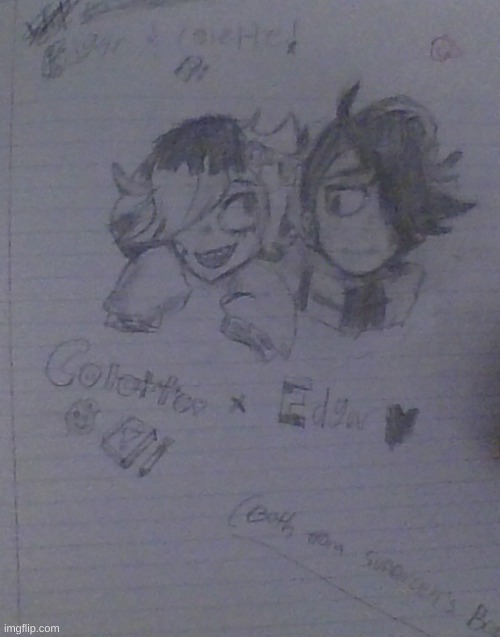 Edgar and Colette! <3 | made w/ Imgflip meme maker