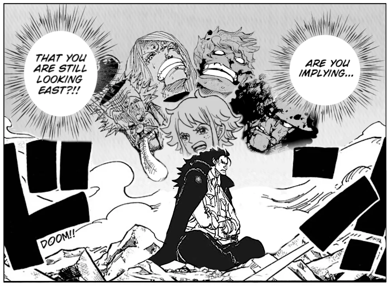 Fraudragon & Kuma,bonney,Sabo,vegapunk Blank Meme Template