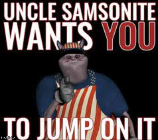 Uncle samsonite | image tagged in uncle samsonite | made w/ Imgflip meme maker