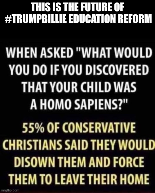 education | THIS IS THE FUTURE OF
 #TRUMPBILLIE EDUCATION REFORM | image tagged in trump,poorly educated | made w/ Imgflip meme maker