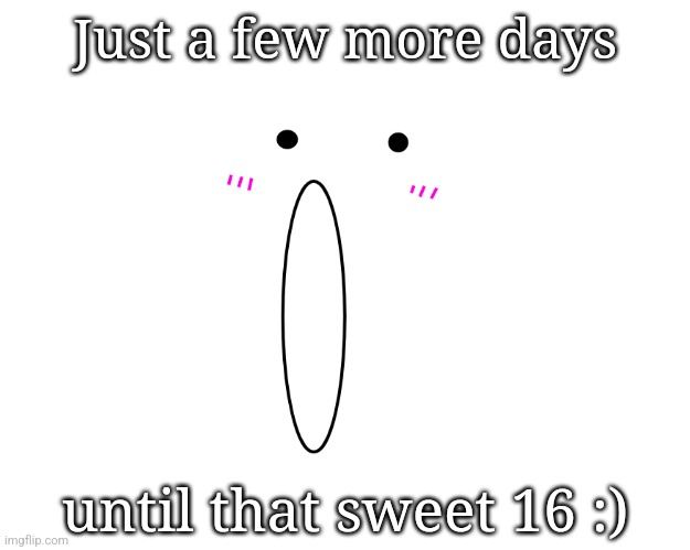 Ben pog | Just a few more days; until that sweet 16 :) | image tagged in ben pog | made w/ Imgflip meme maker