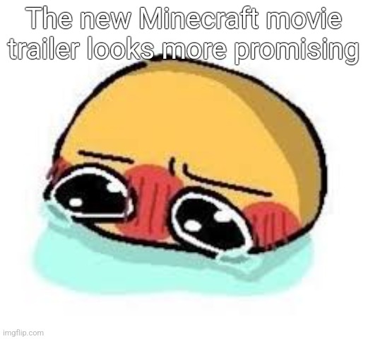 amb shamb bbbmba | The new Minecraft movie trailer looks more promising | image tagged in amb shamb bbbmba | made w/ Imgflip meme maker