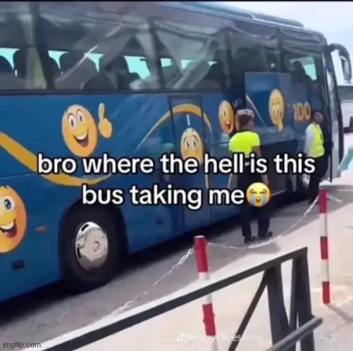 glagglebus | image tagged in gifs,memes,funny,shitpost,bus | made w/ Imgflip meme maker