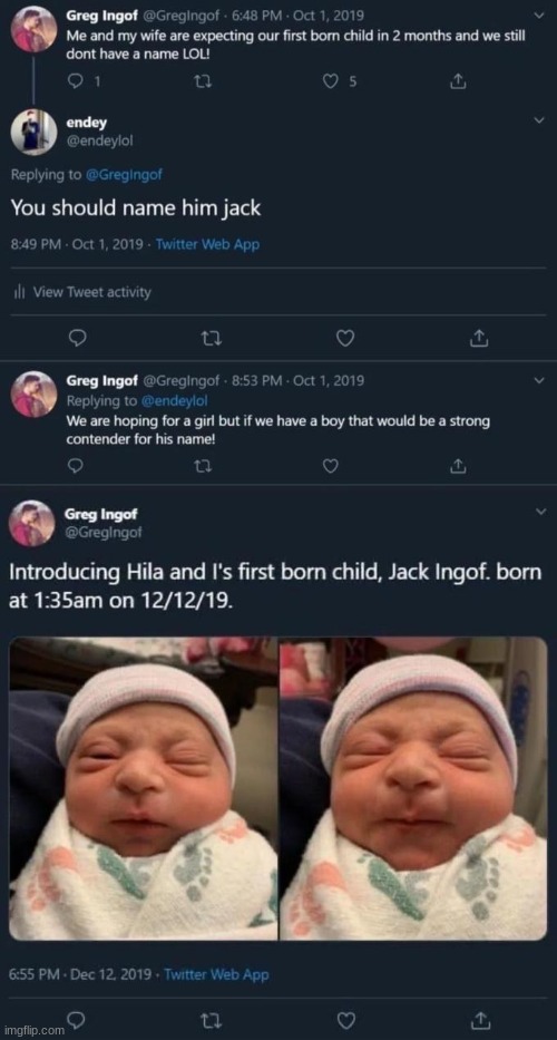 jack | image tagged in gifs,memes,funny,shitpost,baby,what | made w/ Imgflip meme maker