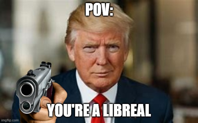 POV:; YOU'RE A LIBREAL | made w/ Imgflip meme maker