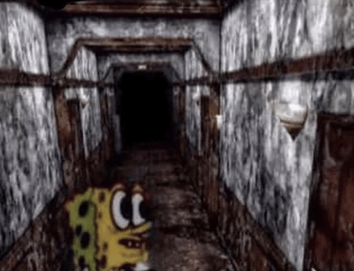 Spongebob scared Blank Meme Template