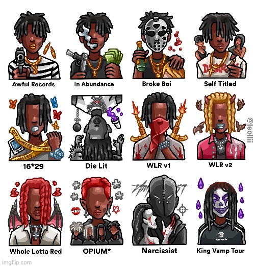 All carti era's (not mine) | made w/ Imgflip meme maker