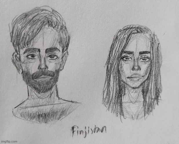 Finjistani People | image tagged in drawings,people,country,sketch | made w/ Imgflip meme maker