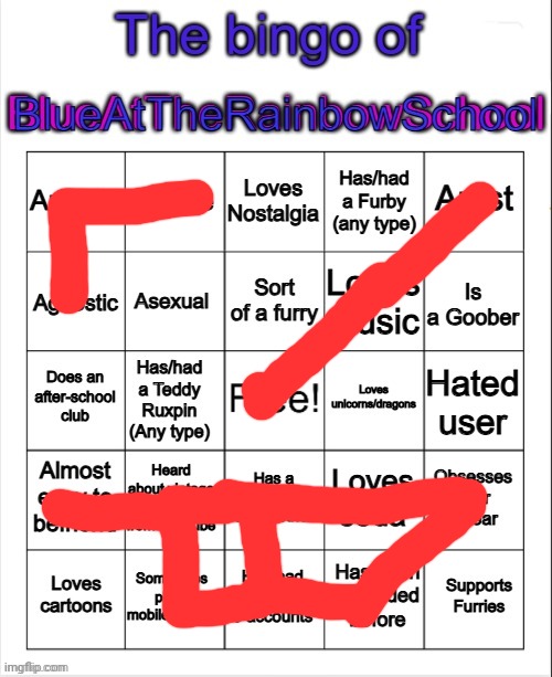 Blue's Bingo | image tagged in blue's bingo | made w/ Imgflip meme maker